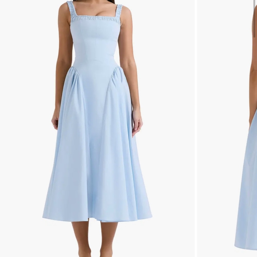 House of CB Dorothy Pima cotton blend cocktail midi